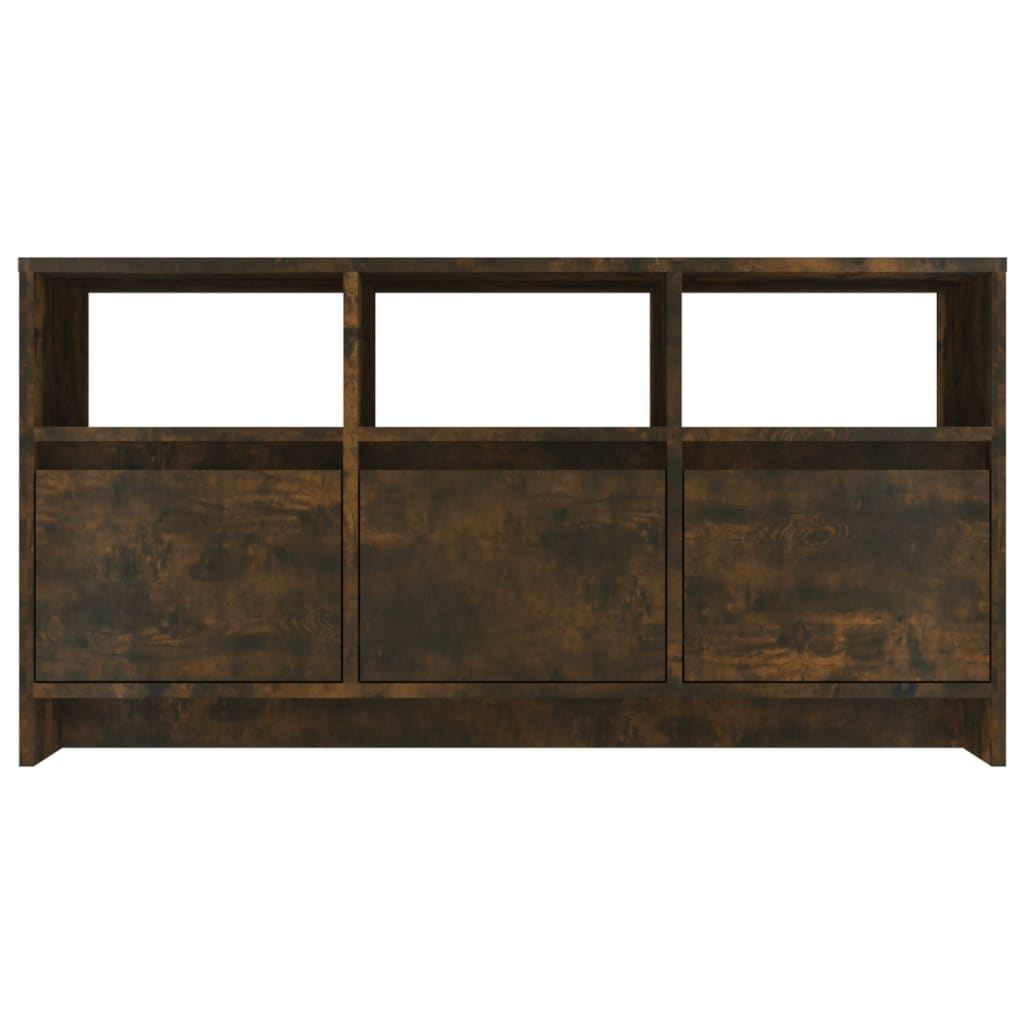 Meuble TV Chêne fumé 102x37,5x52,5 cm Bois d'ingénierie - XIOS