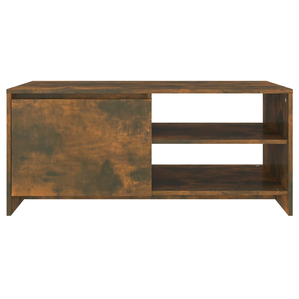 Table basse Chêne fumé 102x50x45 cm Bois d'ingénierie - XIOS