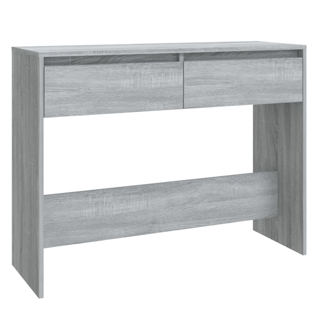 Table console sonoma gris 100x35x76,5 cm bois d'ingénierie - XIOS