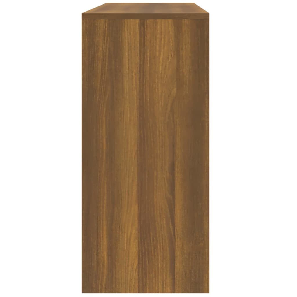 Table console chêne marron 100x35x76,5 cm bois d'ingénierie - XIOS