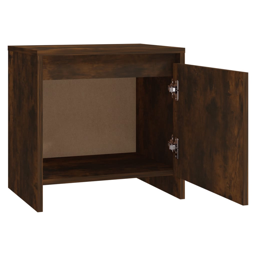 Tables de chevet 2 pcs chêne fumé 45x34x44,5 cm bois ingénierie - XIOS