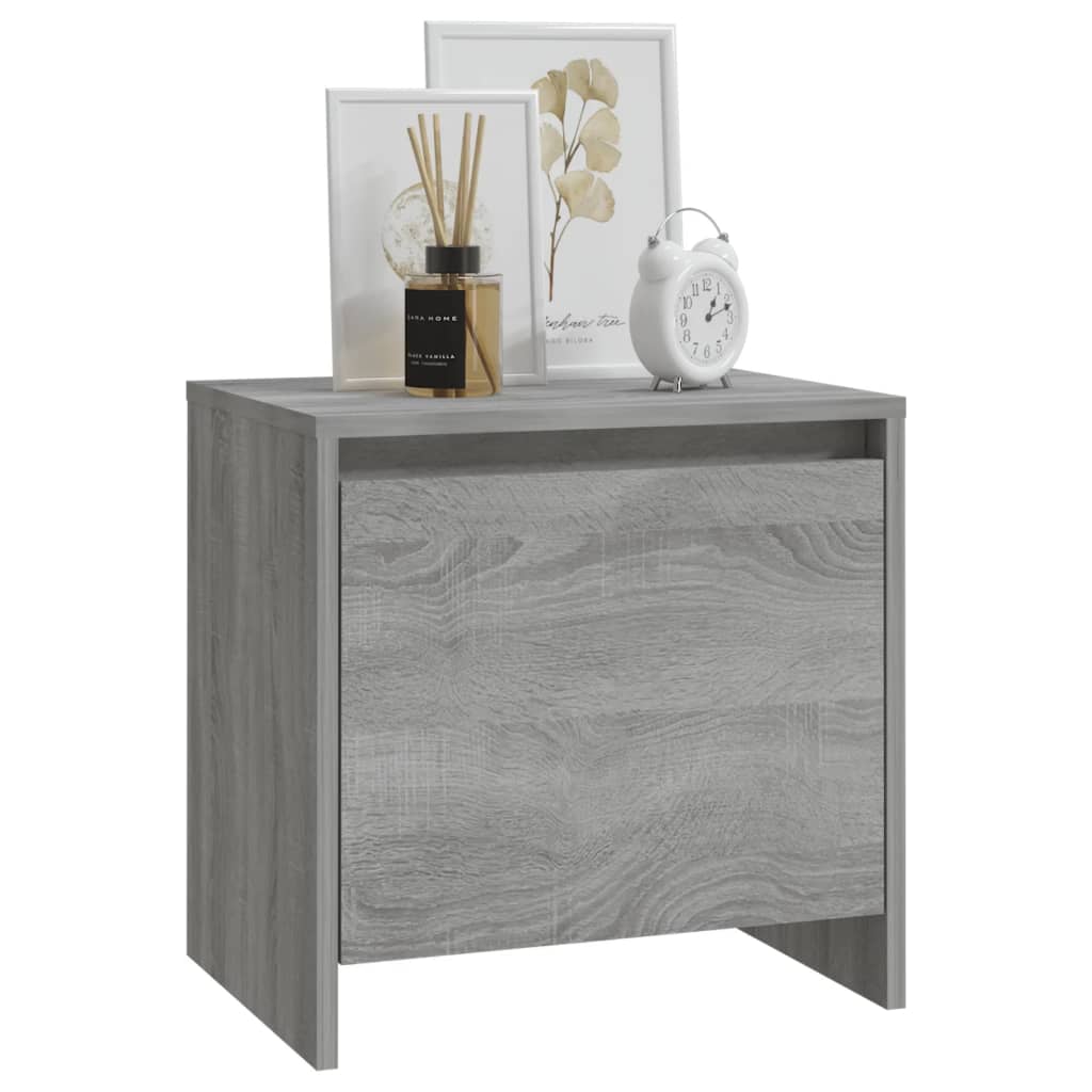 Table de chevet Sonoma gris 45x34x44,5 cm bois d'ingénierie - XIOS