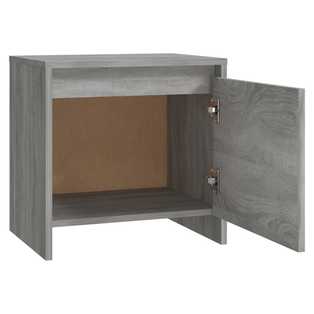 Table de chevet Sonoma gris 45x34x44,5 cm bois d'ingénierie - XIOS