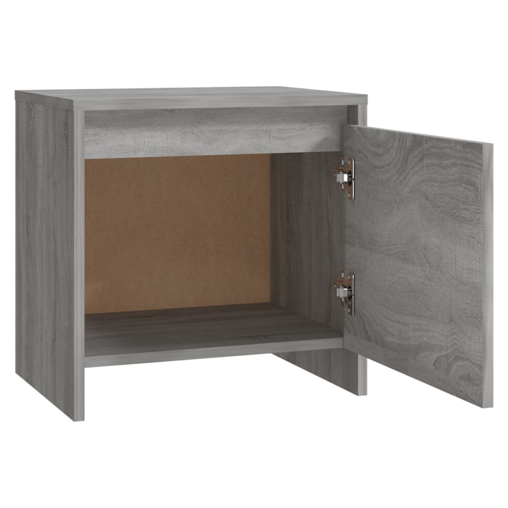 Table de chevet Sonoma gris 45x34x44,5 cm bois d'ingénierie - XIOS