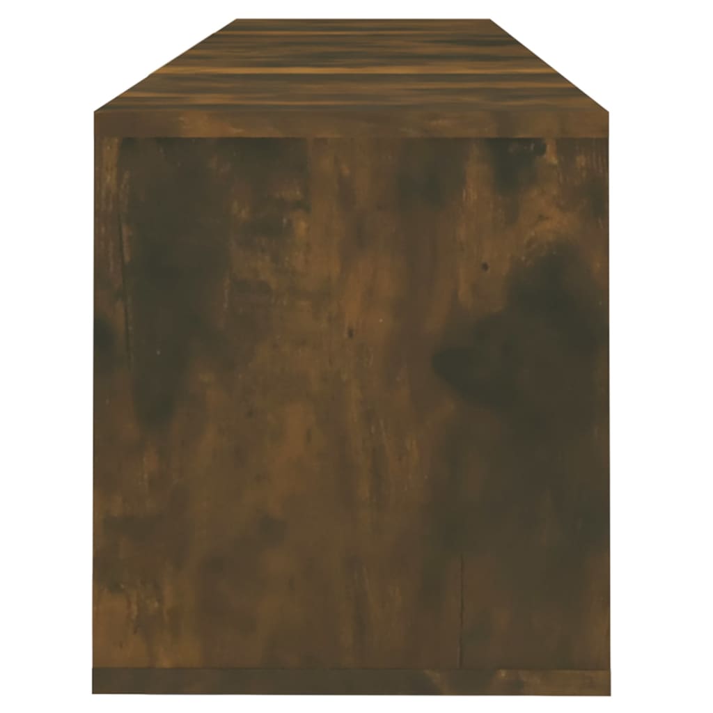 Meuble TV Chêne fumé 120x30x40,5 cm Aggloméré - XIOS