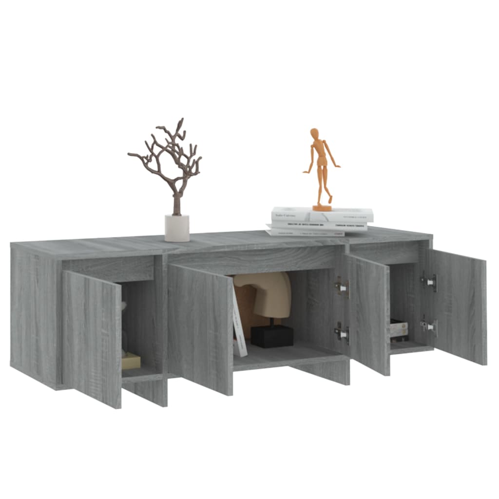 Meuble TV Sonoma gris 120x30x40,5 cm Bois d'ingénierie - XIOS
