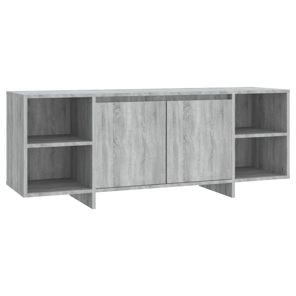 Meuble TV sonoma gris 130x35x50 cm bois d'ingénierie - XIOS