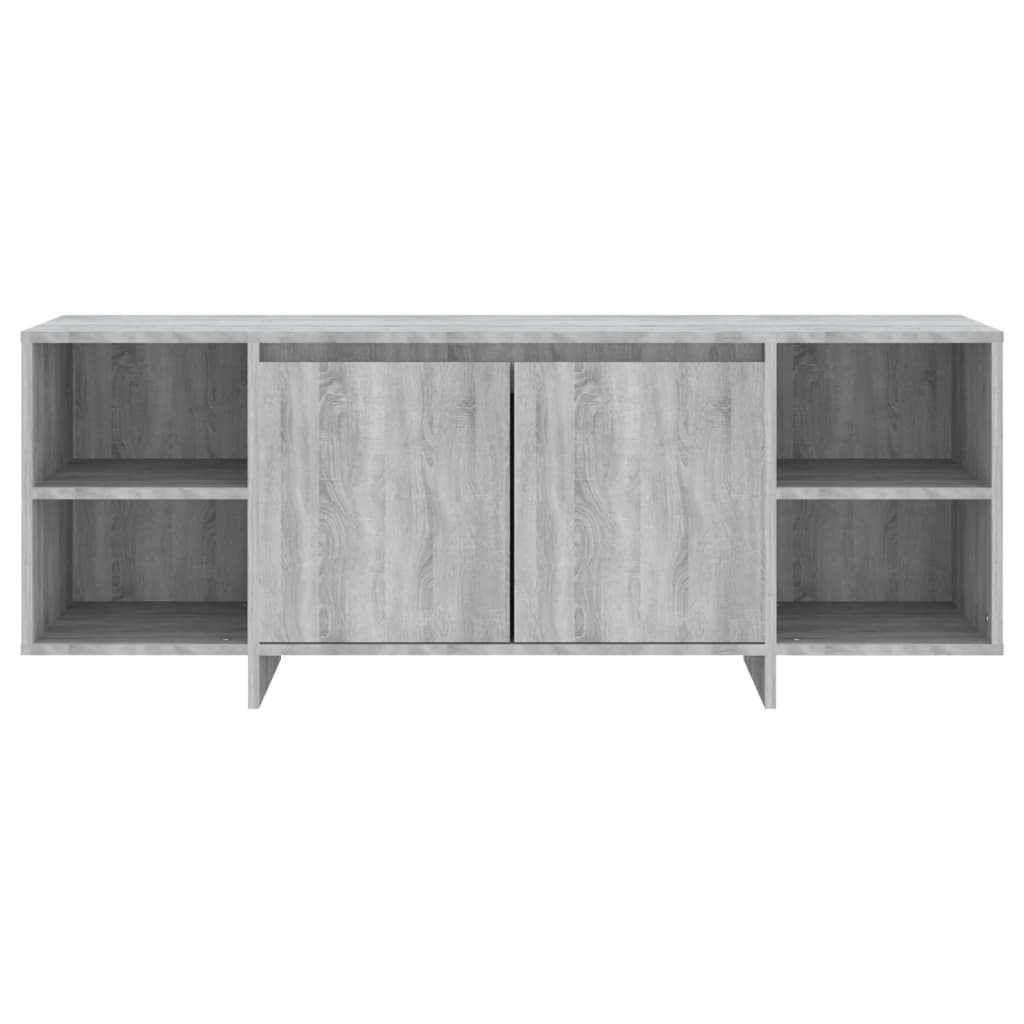 Meuble TV sonoma gris 130x35x50 cm bois d'ingénierie - XIOS
