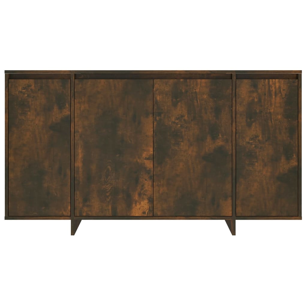 Buffet chêne fumé 135x41x75 cm bois d'ingénierie - XIOS