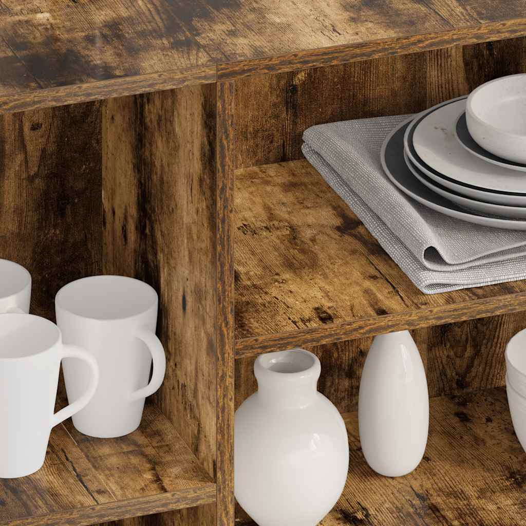 Buffet chêne fumé 120x30x75 cm bois d'ingénierie - XIOS