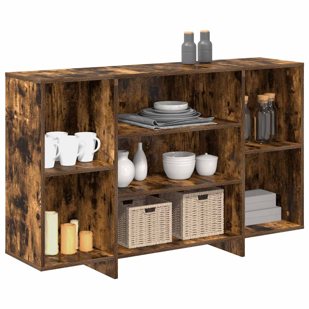 Buffet chêne fumé 120x30x75 cm bois d'ingénierie - XIOS