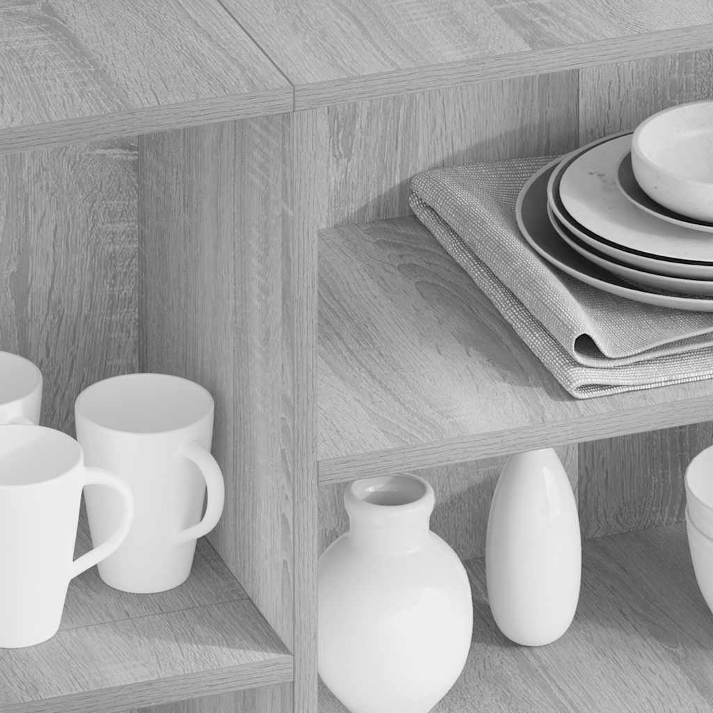 Buffet sonoma gris 120x30x75 cm bois d'ingénierie XIOS