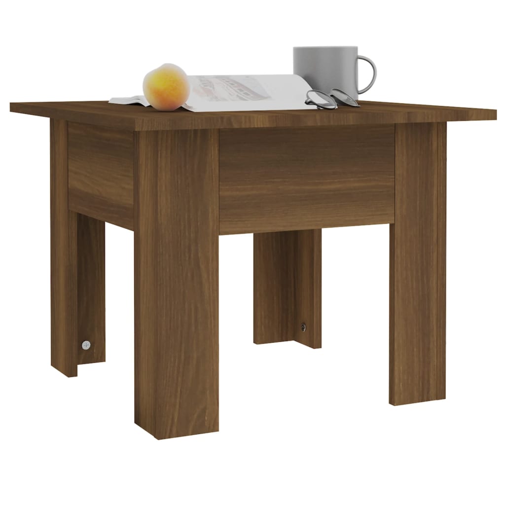 Table basse chêne marron 55x55x42 cm bois d'ingénierie Tables basses vidaXL