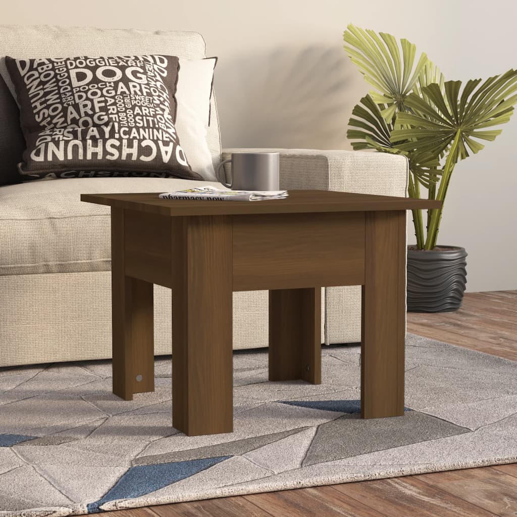 Table basse chêne marron 55x55x42 cm bois d'ingénierie Tables basses vidaXL