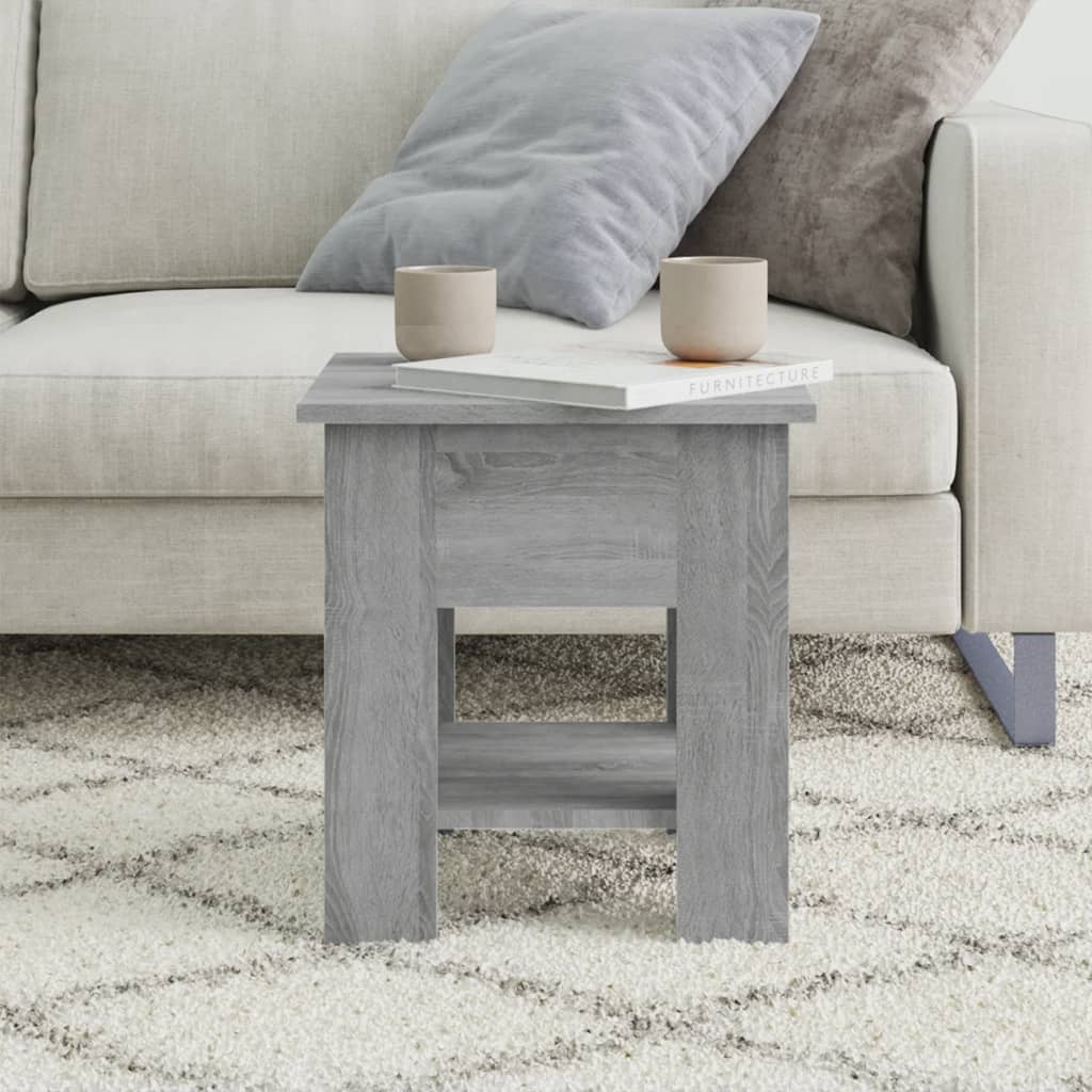 Table basse Sonoma gris 40x40x42 cm Bois d'ingénierie - XIOS