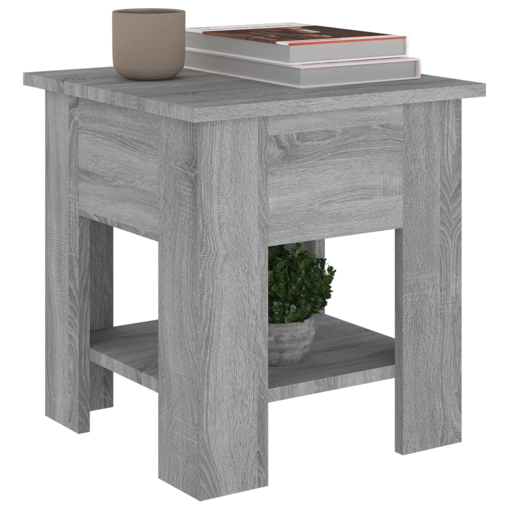 Table basse Sonoma gris 40x40x42 cm Bois d'ingénierie - XIOS