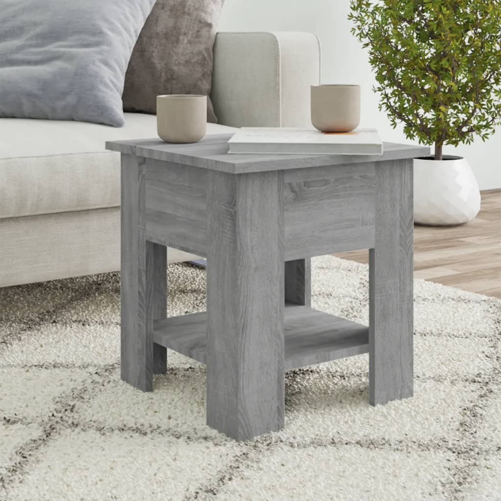 Table basse Sonoma gris 40x40x42 cm Bois d'ingénierie - XIOS