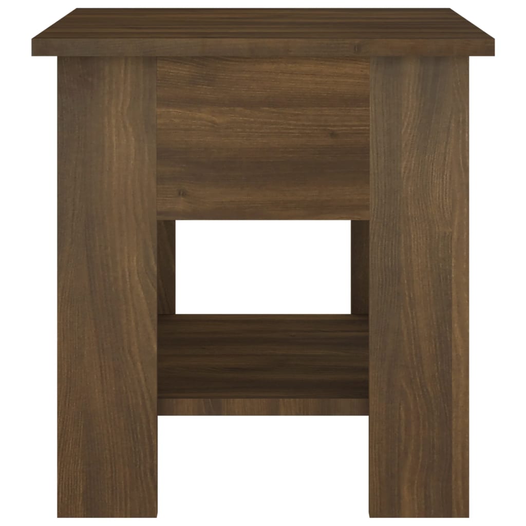 Table basse chêne marron 40x40x42 cm bois d'ingénierie - XIOS