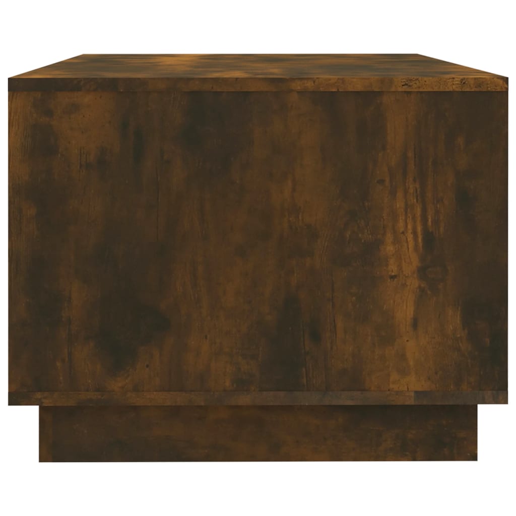 Table basse chêne fumé 102x55x43 cm bois d'ingénierie - XIOS