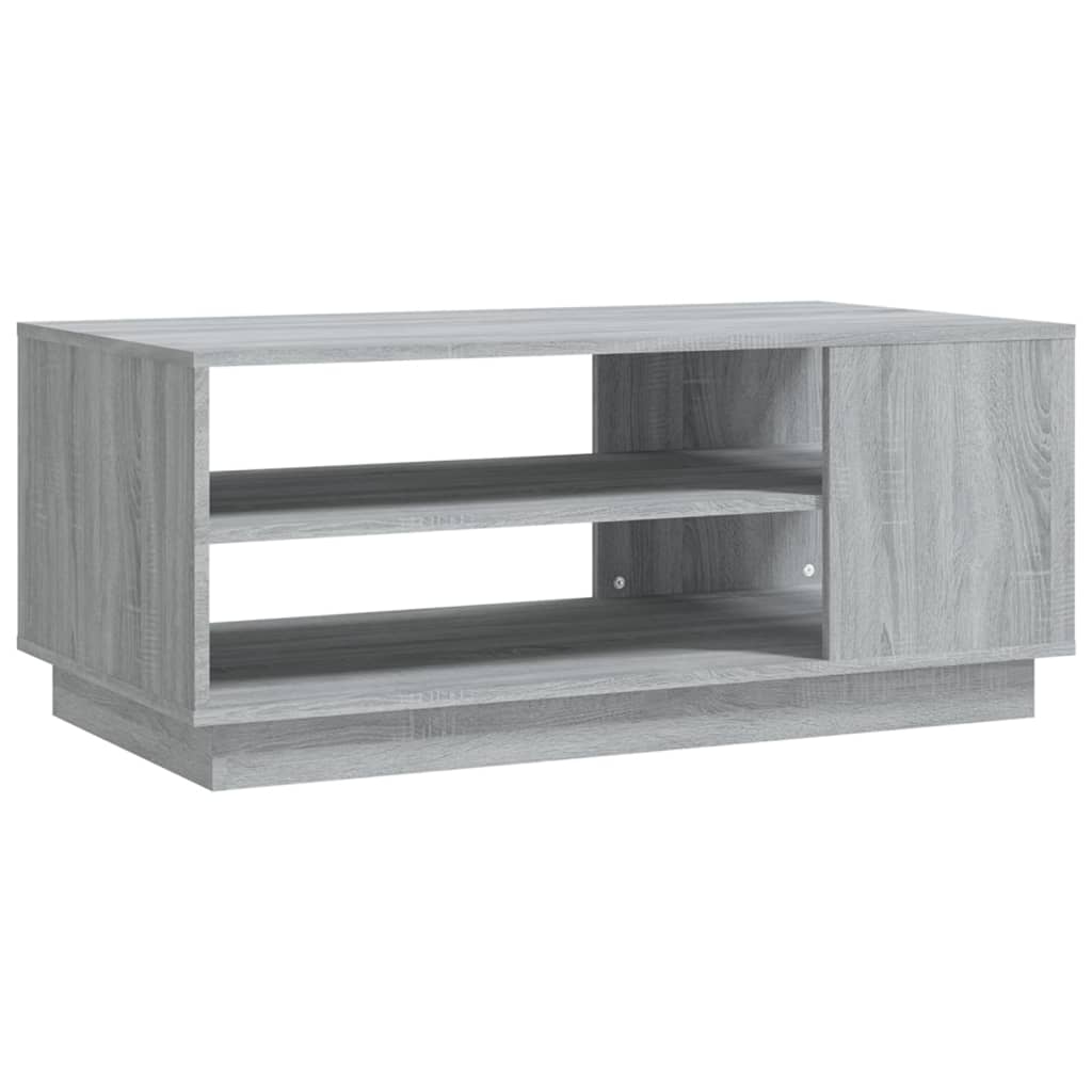Table basse sonoma gris 102x55x43 cm bois d'ingénierie - XIOS
