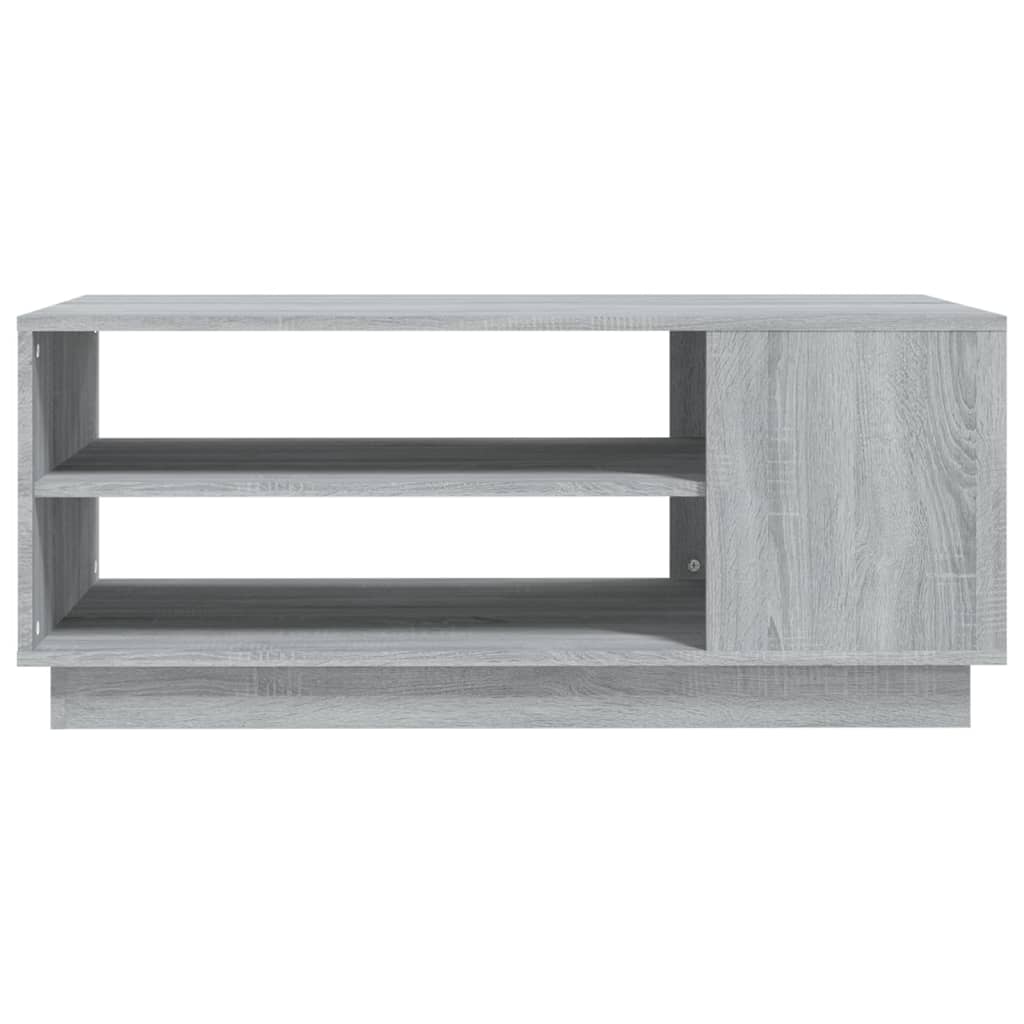 Table basse sonoma gris 102x55x43 cm bois d'ingénierie - XIOS