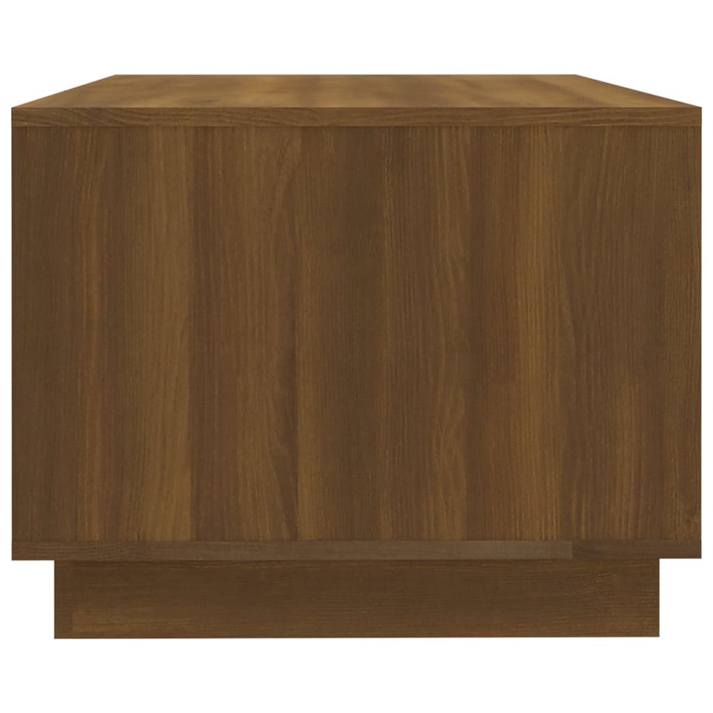 Table basse chêne marron 102x55x43 cm bois d'ingénierie - XIOS