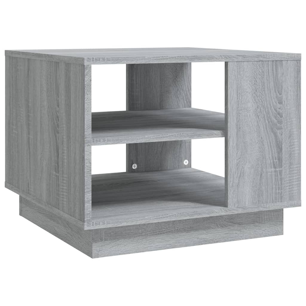 Table basse sonoma gris 55x55x43 cm bois d'ingénierie - XIOS