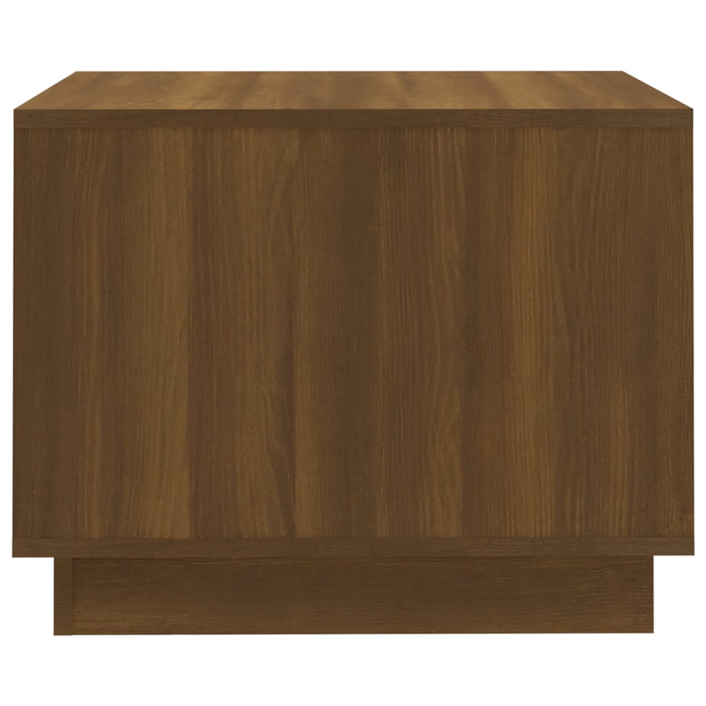 Table basse chêne marron 55x55x43 cm bois d'ingénierie - XIOS