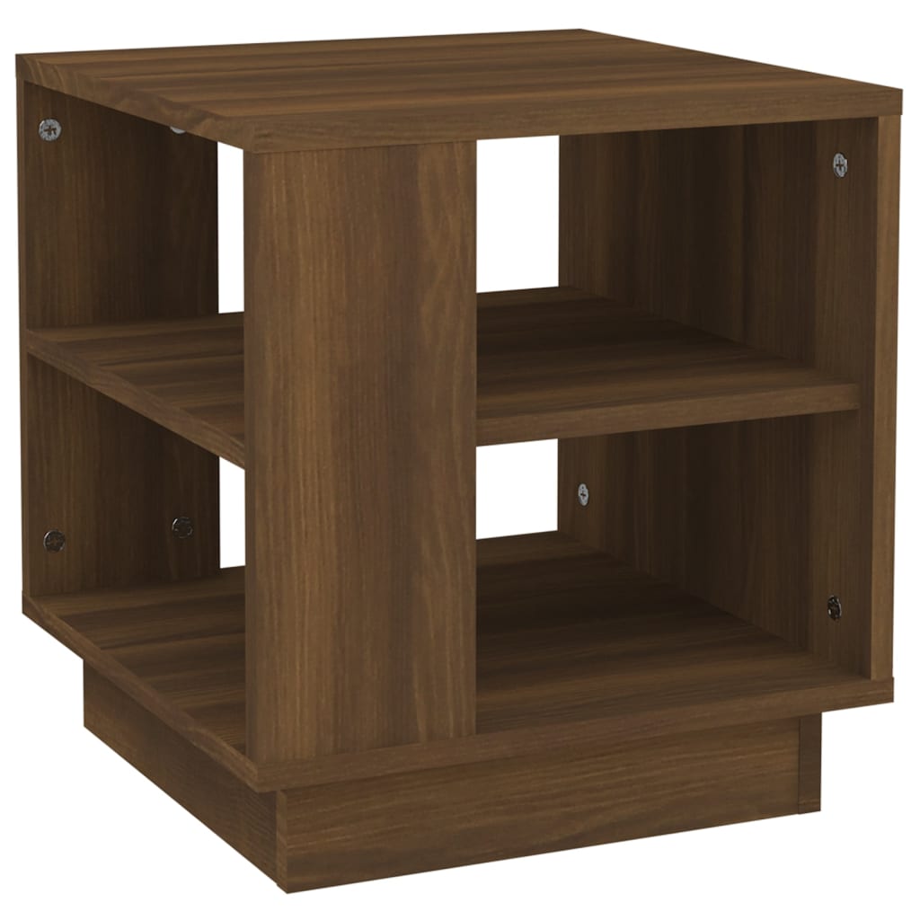 Table basse Chêne marron 40x40x43 cm Bois d'ingénierie - XIOS