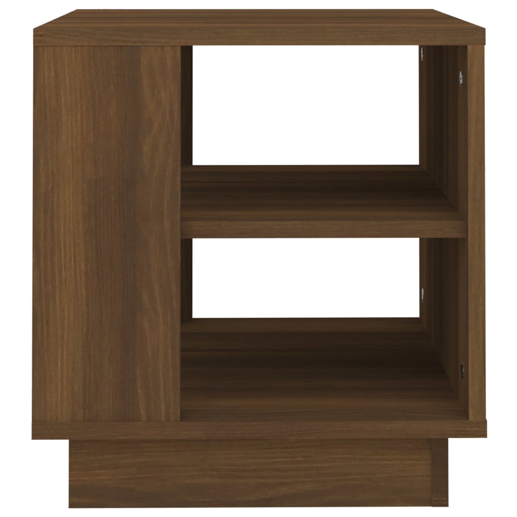 Table basse Chêne marron 40x40x43 cm Bois d'ingénierie - XIOS