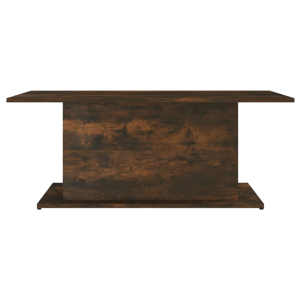 Table basse Chêne fumé 102x55,5x40 cm Bois d'ingénierie - XIOS