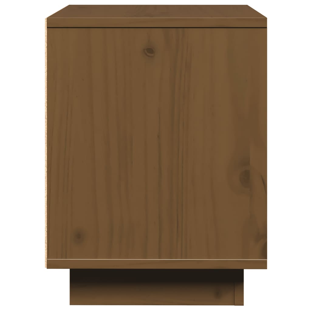 Tables de chevet 2pcs Marron miel 40x30x40cm Bois de pin solide - XIOS