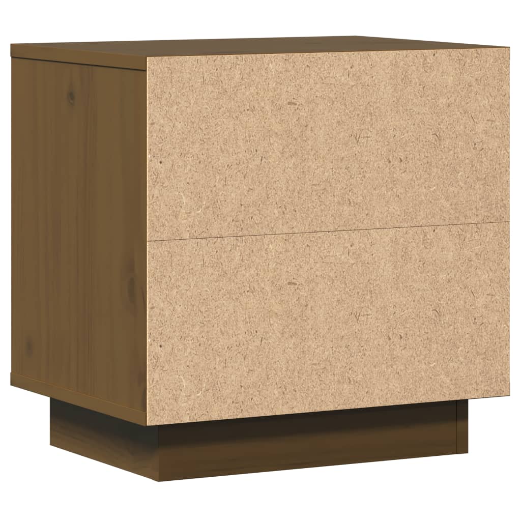 Tables de chevet 2pcs Marron miel 40x30x40cm Bois de pin solide - XIOS