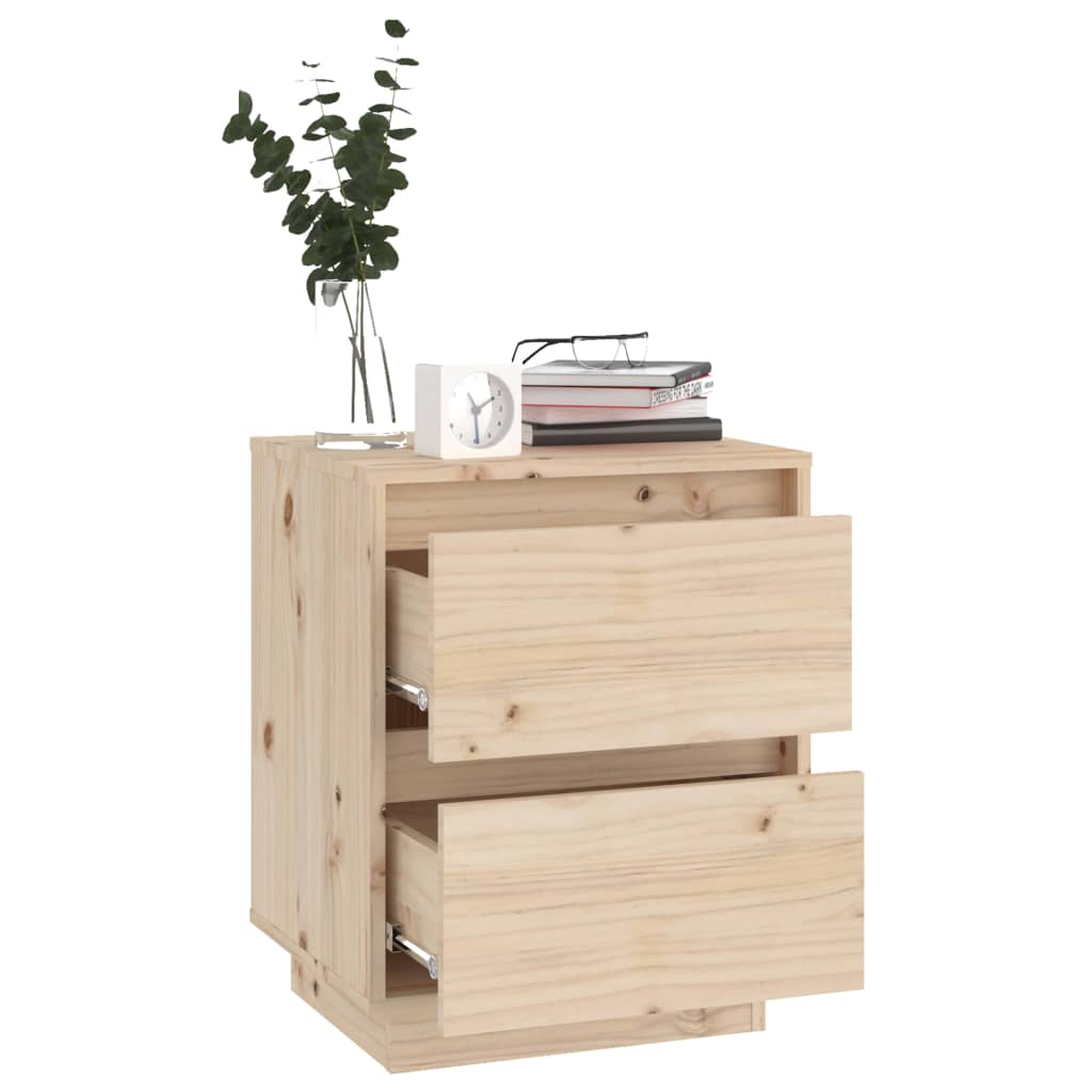 Tables de chevet 2 pcs 40x35x50 cm Bois de pin solide - XIOS