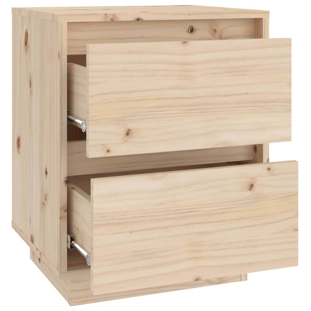 Tables de chevet 2 pcs 40x35x50 cm Bois de pin solide - XIOS