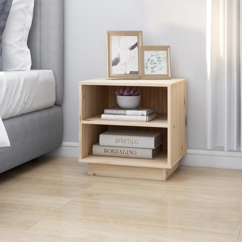 Table de chevet 40x34x40 cm Bois de pin solide - XIOS