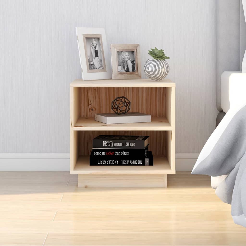 Table de chevet 40x34x40 cm Bois de pin solide - XIOS