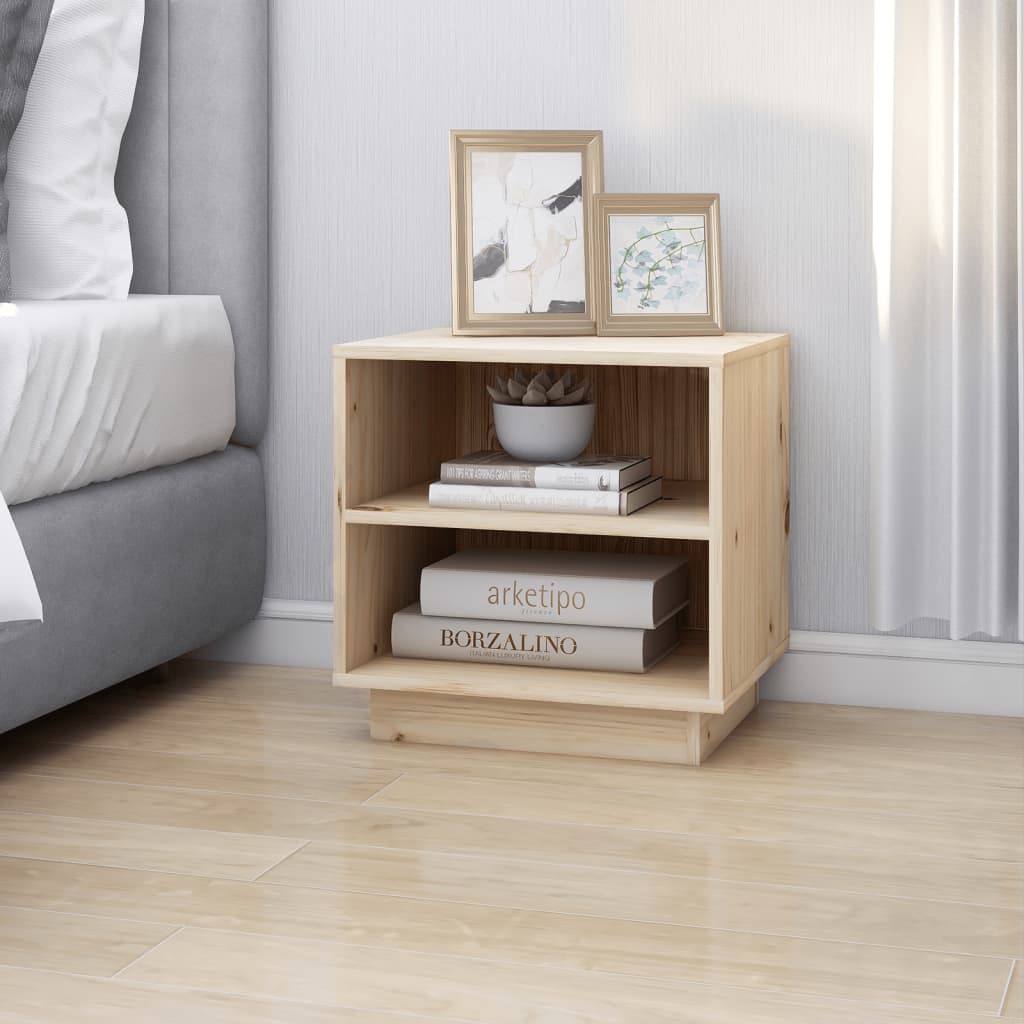 Tables de chevet 2 pcs 40x34x40 cm Bois de pin solide - XIOS