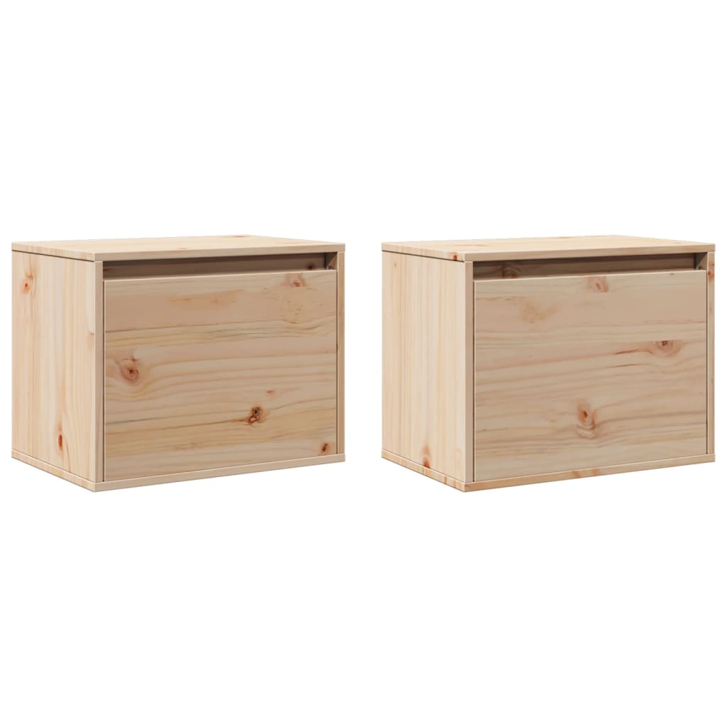 Armoires murales 2 pcs 45x30x35 cm Bois de pin massif - XIOS
