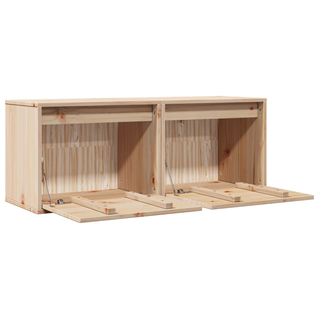 Armoires murales 2 pcs 45x30x35 cm Bois de pin massif - XIOS
