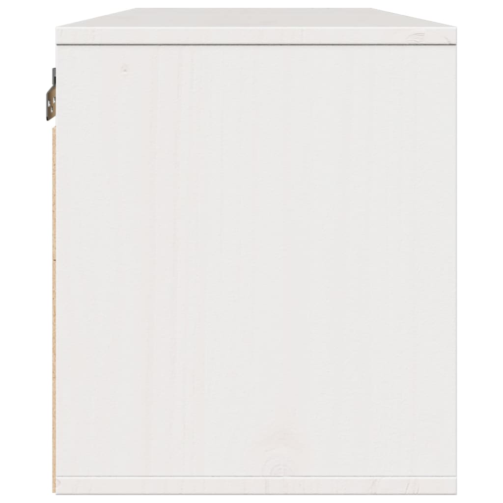 Armoires murales 2 pcs Blanc 45x30x35 cm Bois de pin massif Étagères murales & corniches vidaXL