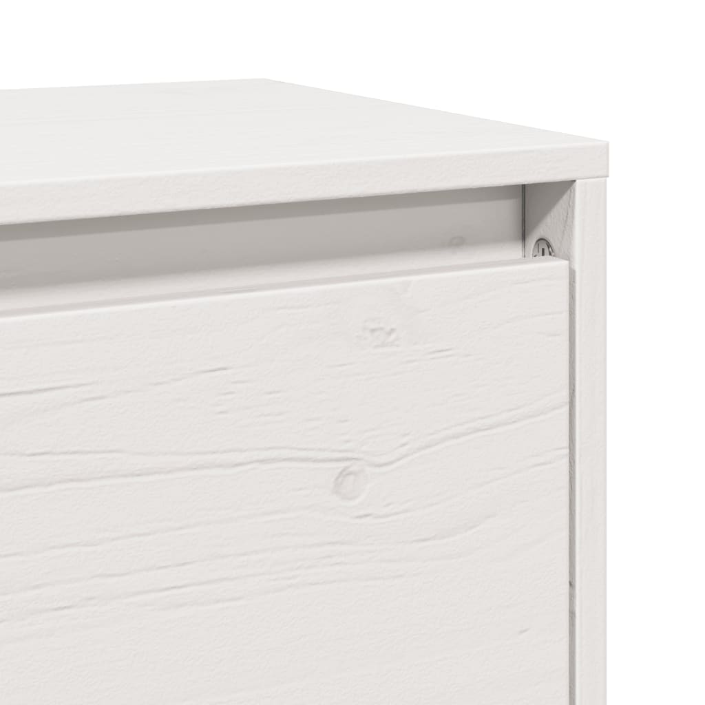 Armoires murales 2 pcs Blanc 45x30x35 cm Bois de pin massif Étagères murales & corniches vidaXL