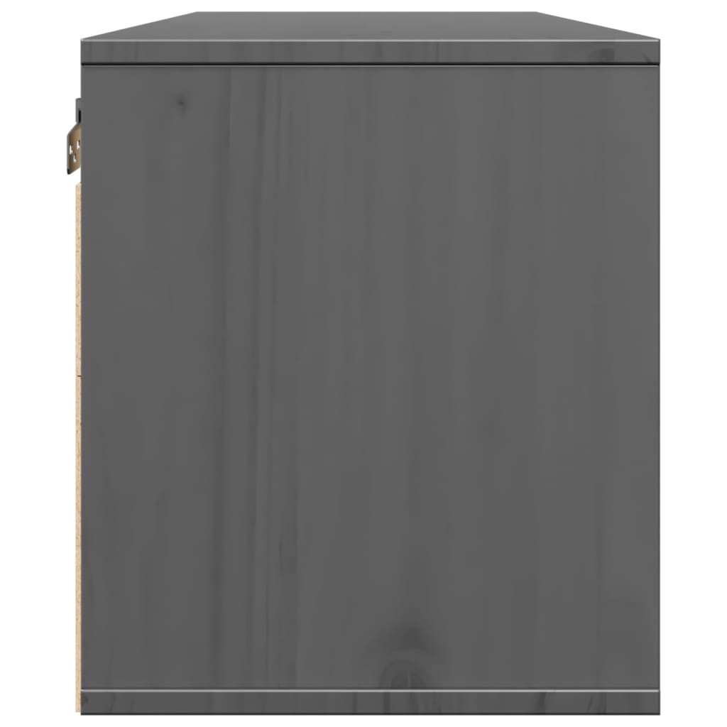 Armoires murales 2 pcs Gris 45x30x35 cm Bois de pin massif - XIOS