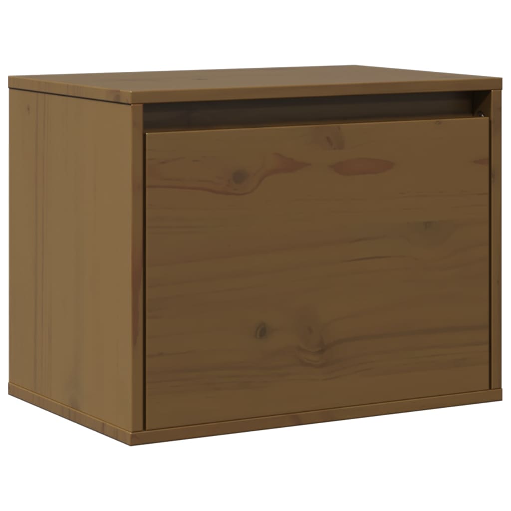 Armoire murale Marron miel 45x30x35 cm Bois de pin massif - XIOS