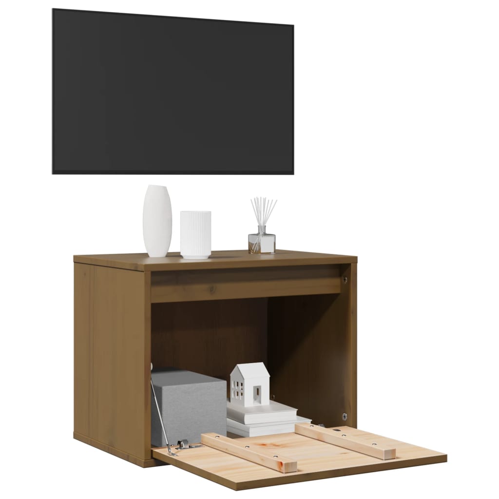 Armoire murale Marron miel 45x30x35 cm Bois de pin massif - XIOS