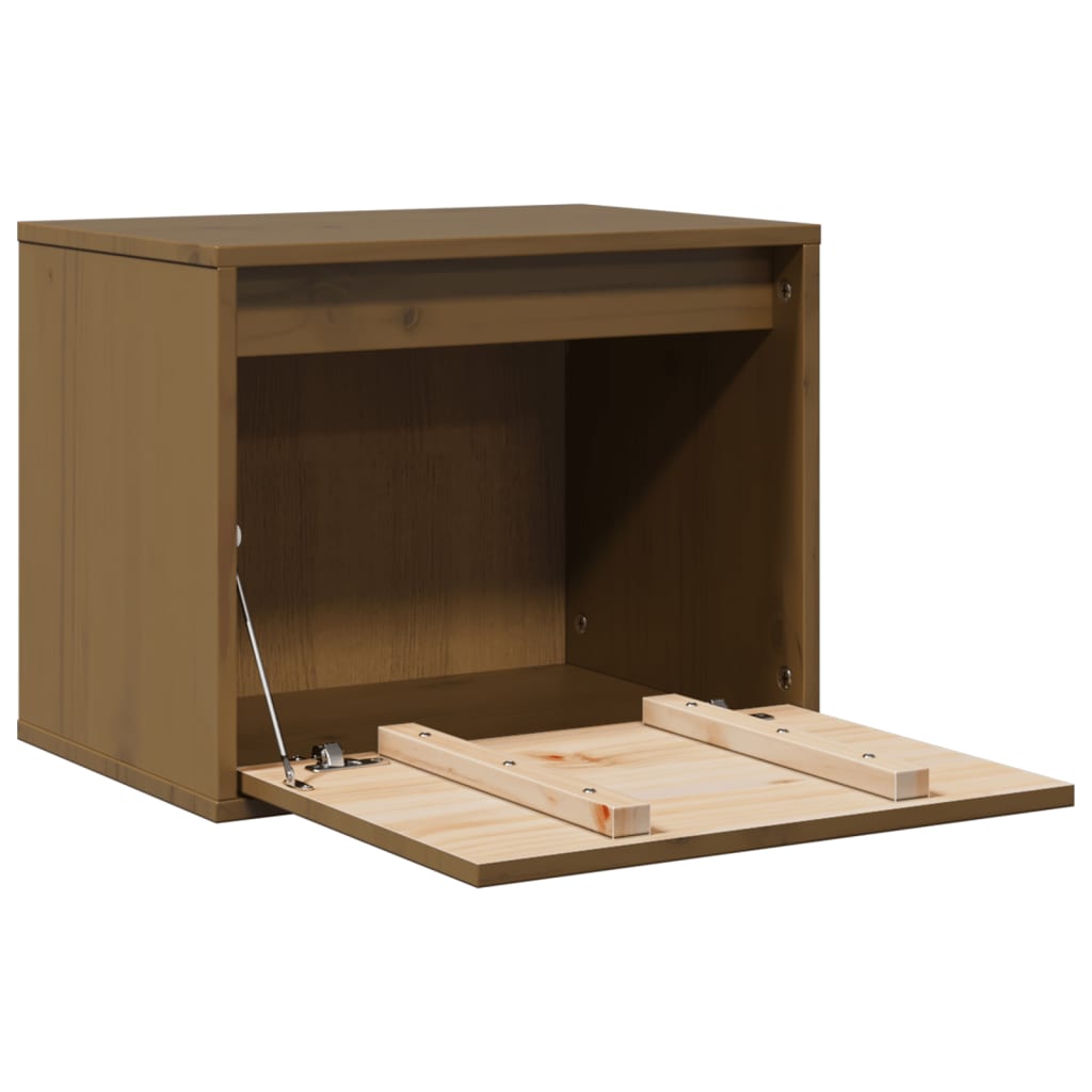 Armoire murale Marron miel 45x30x35 cm Bois de pin massif - XIOS