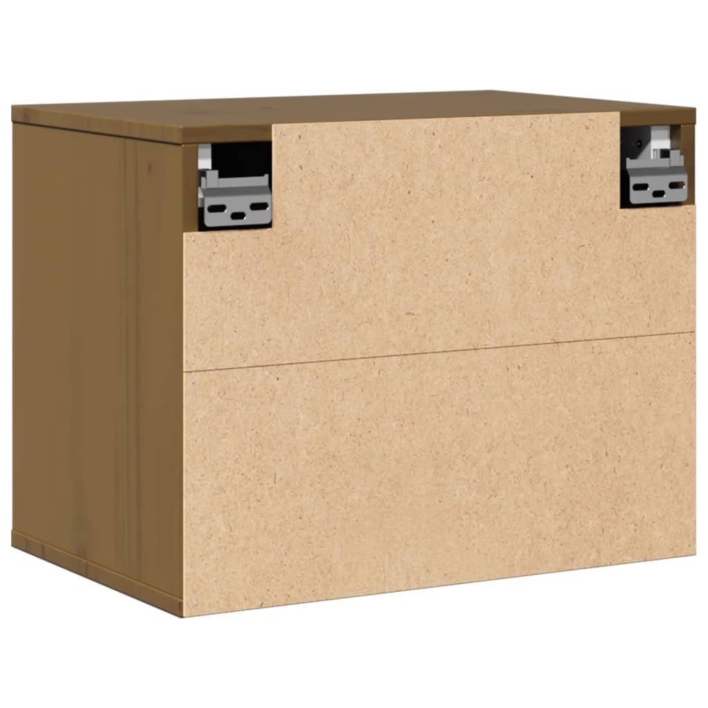 Armoire murale Marron miel 45x30x35 cm Bois de pin massif - XIOS