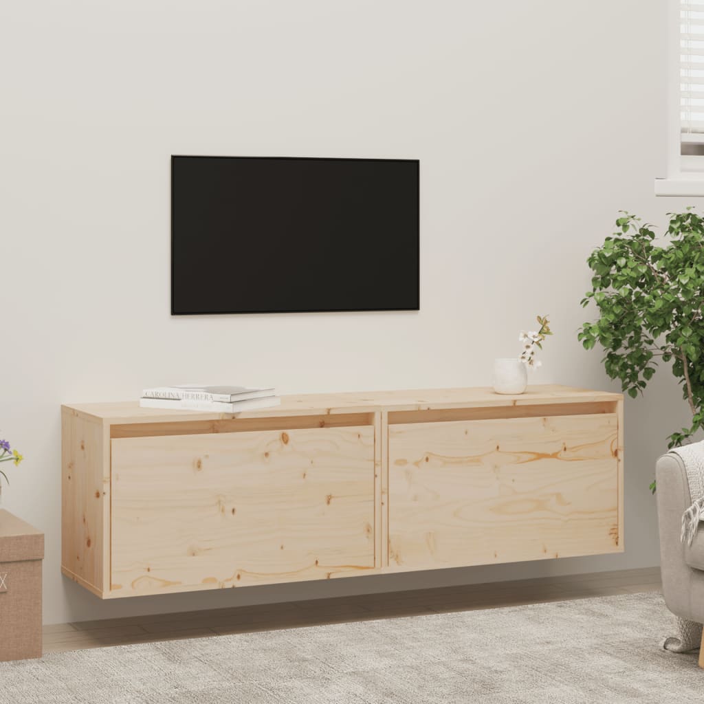 Armoires murales 2 pcs 60x30x35 cm Bois de pin massif - XIOS