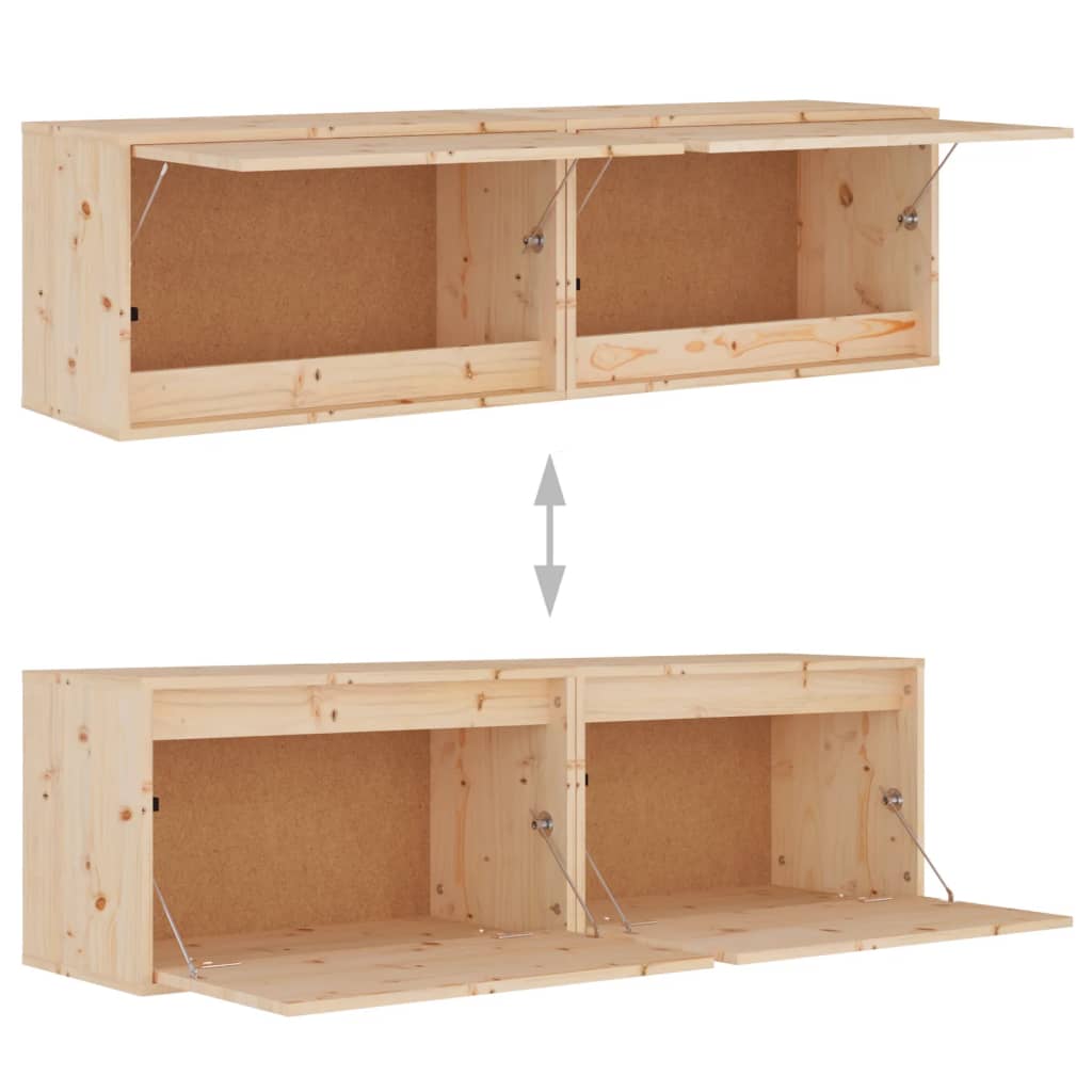 Armoires murales 2 pcs 60x30x35 cm Bois de pin massif - XIOS