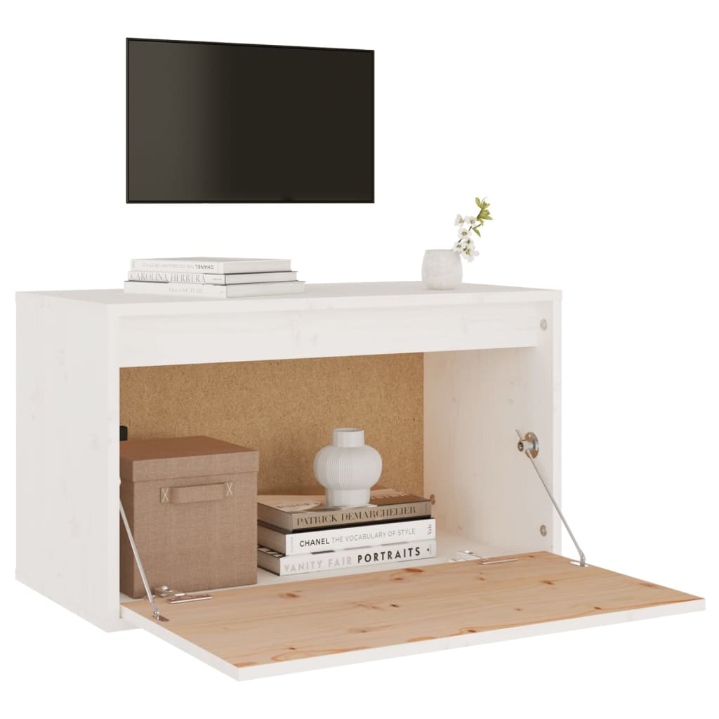 Armoire murale Blanc 60x30x35 cm Bois de pin massif - XIOS